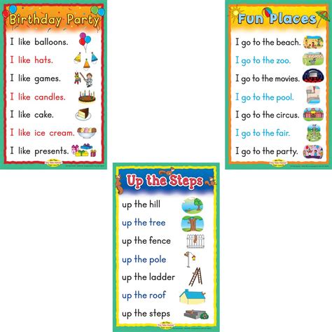 Sight Word Story Charts Level A