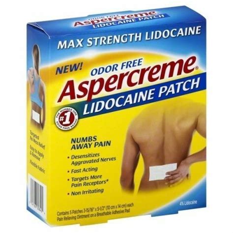Aspercreme Lidocaine Patch Maximum Strength Ebay