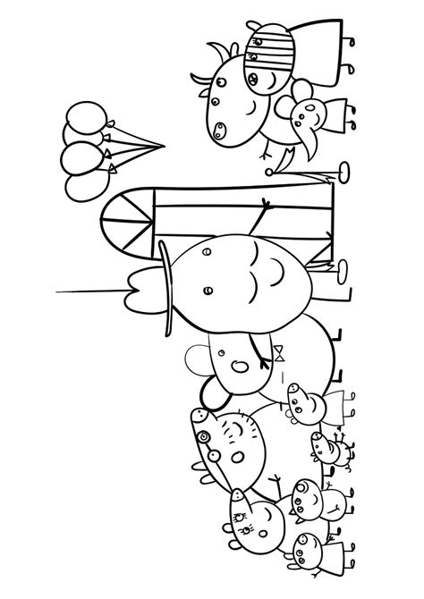 Peppa e le sue amiche, mamma, papà e fratelli. 54 Disegni di Peppa Pig da Colorare | PianetaBambini.it