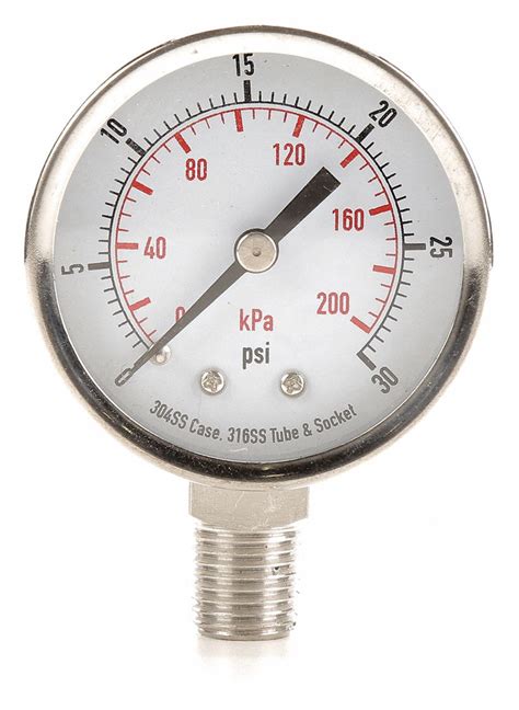 This converter requires the use of javascript enabled and capable browsers. GRAINGER APPROVED Pressure Gauge, 0 to 200 kPa, 0 to 30 ...