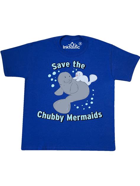 Save The Chubby Mermaids With Cute Manatees Youth T Shirt