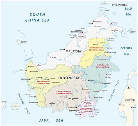 Which Countries Share The Island Of Borneo Worldatlas