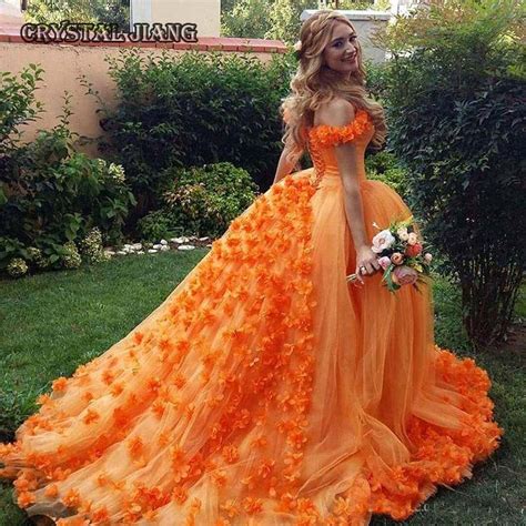 The absolute largest selection of fashion clothing, wedding apparel and costumes with quality guaranteed online! Aliexpress.com : Buy Orange Ball Gown Wedding Dresses 2017 ...