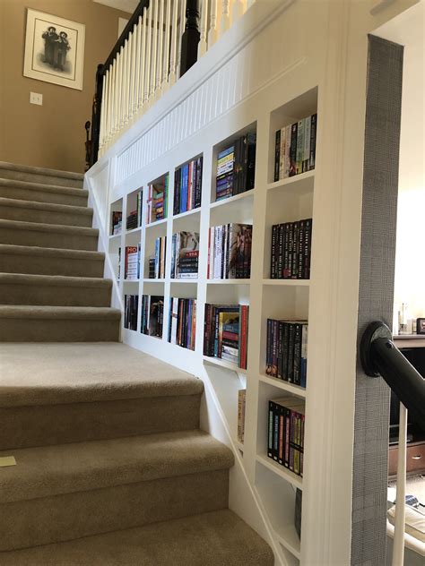 Staircase Bookshelves 😍 Staircase Bookshelf Bookshelves Bookcase