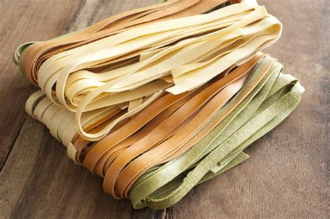 Homemade tagliatelle noodles - Free Stock Image
