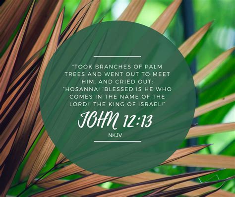 Palm Sunday Bible Verse