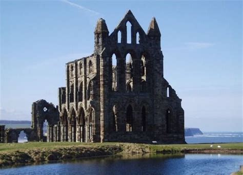 The Ruins of Whitby Abbey - The first monastery here was founded in AD ...
