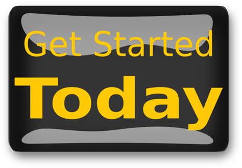 Get Started Today Black Clip Art At Vector Clip Art Online