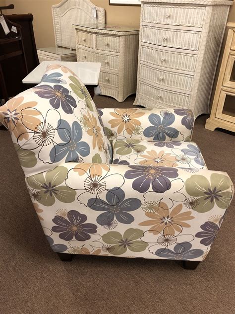 Ashley Floral Arm Chair Delmarva Furniture Consignment