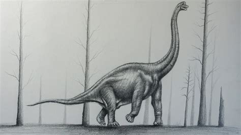 Cómo Dibujar Un Dinosaurio Realista A Lápiz Paso A Paso Youtube