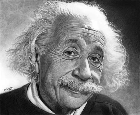 Albert Einstein By Nestorcanavarro Realistic Pencil Drawings Graphite