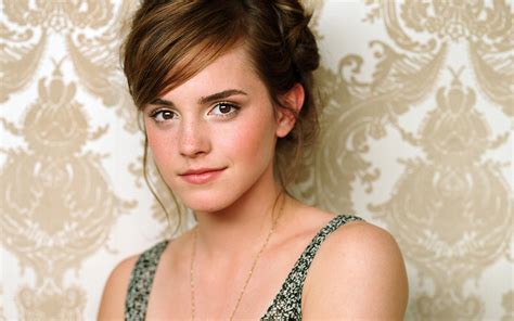 Emma Watson Actress Women Celebrity Auburn Hair Portrait Looking At