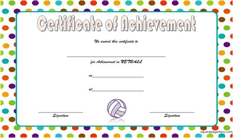 Netball Certificate Templates 10 Best Designs Fresh And Professional
