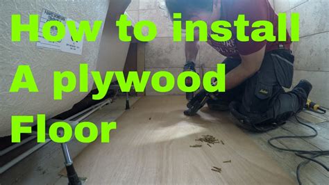 How To Install A 6mm Plywood Floor For Tiles Ep1 Youtube