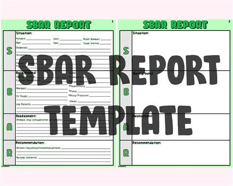 This Is A Pdf Digital Download This Two Page Template Contains All