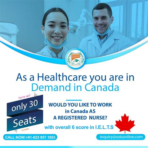 Want To Become A Registered Nurse In Canada Join Sois Nursing In Canada Becoming A Registered