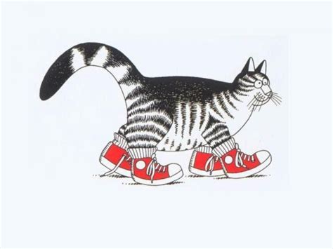 The Cat With The Red Sneakers By Bkliban Kliban Cat Crazy Cats