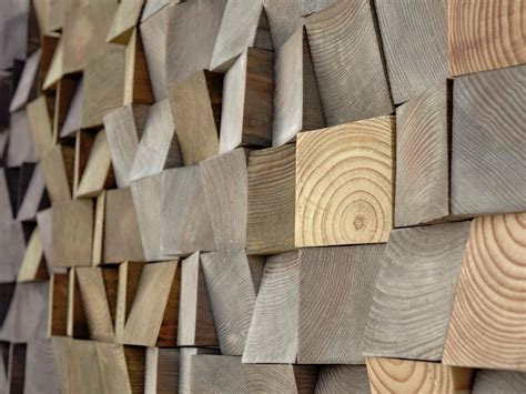 Textured Wood Wall Art Mosaic Wall Hanging 3d Wood Wall Art Wood