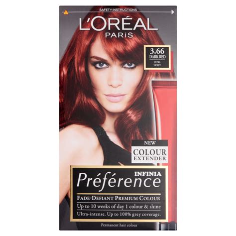 Buy Loreal Preference Infinia 366 Dark Red Hair Dye 1 Kit