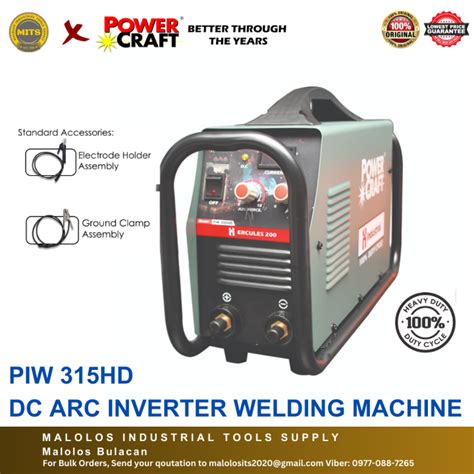 Powercraft Dc Arc Inverter Welding Machine Piw Hd Piw Hd Lazada Ph