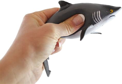 Shark Stretchy And Squeezy Toy Crunchy Bead Filled Fidget Stress