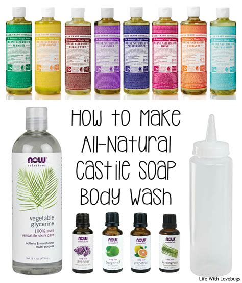 How To Make Body Wash With Castile Soap