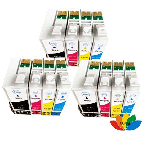 12pk T1301 T1304 Compatible Ink Cartridge For Epson Office B42wd