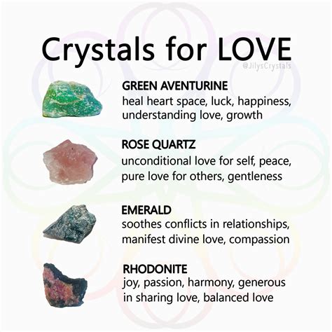 Crystals For Love And Affirmations Jilyscrystals