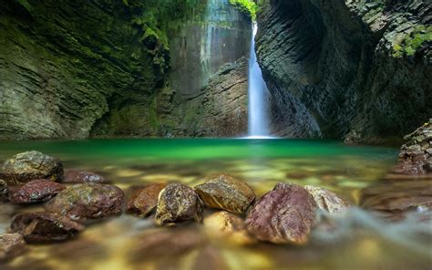 Photo Of Waterfalls Nature Landscape Pond Waterfall Hd Wallpaper