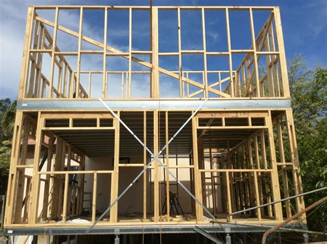 Timber Wall Frames With Boxspan Steel Ground And Upper Floor Frames