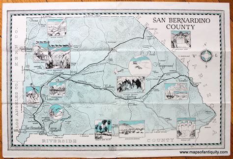 Map Of San Bernardino County Ca Map Of West