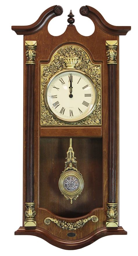 Large Traditional Solid Wood Pendulum Wall Clock