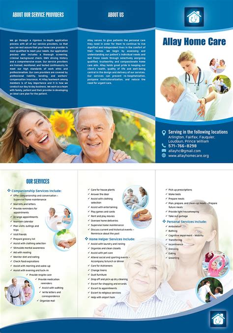 Home Health Brochure Templates