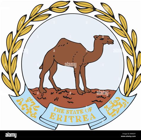 Heraldry Coat Of Arms Eritrea National Coat Of Arms Symbol Stock