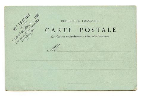 Vintage Ephemera Image Download Paris Postcard Backs The Graphics Fairy
