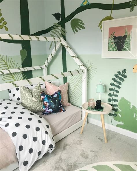 Botanical Jungle Inspired New Build Kids Bedroom With Scandi Bed Big