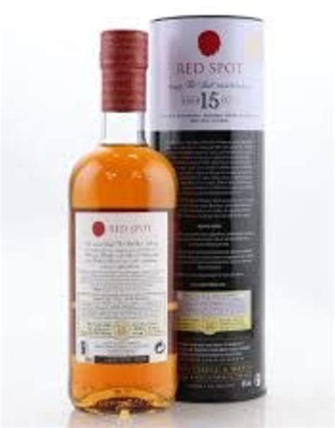 Red Spot 15 Year Old Irish Whiskey 750 Ml Noe Valley Wine And Spirits