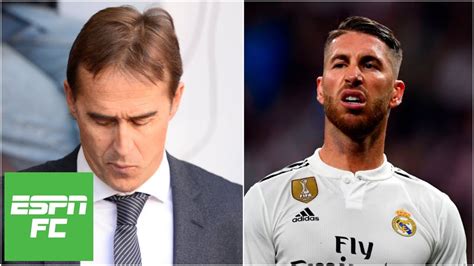 Real Madrid Sacks Julen Lopetegui Sergio Ramos Reacts With Less Than