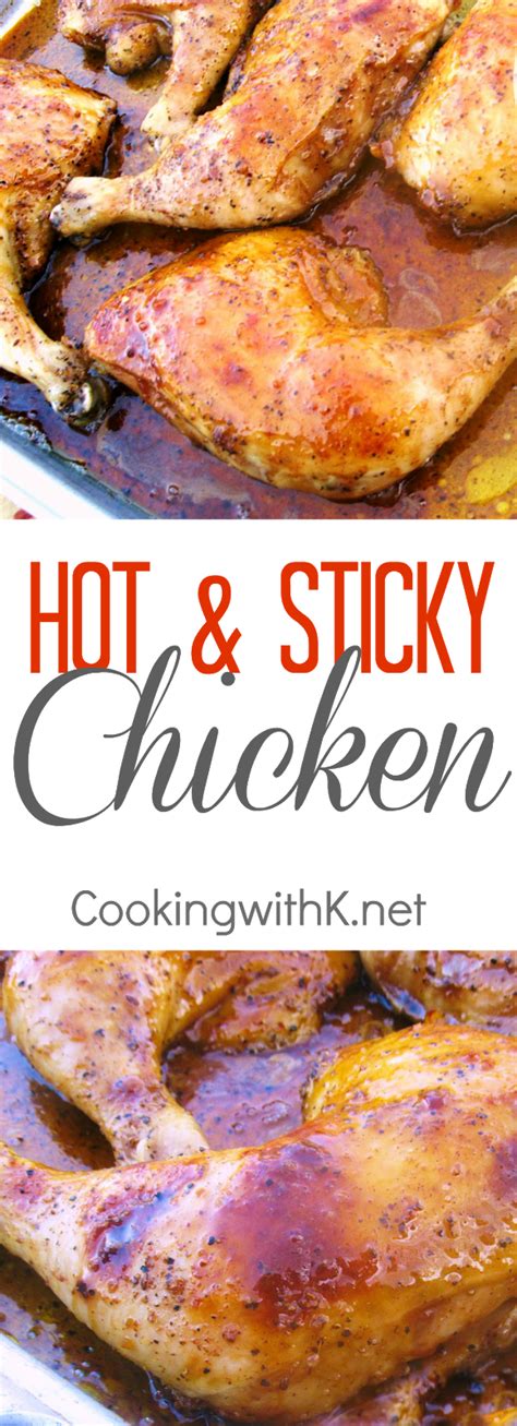 hot and sticky chicken {an easy and quick meal to get on your table} quick meals sticky chicken