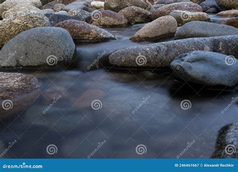 The Rapid Running Of Mountain Rivers Stock Image Image Of Landscape