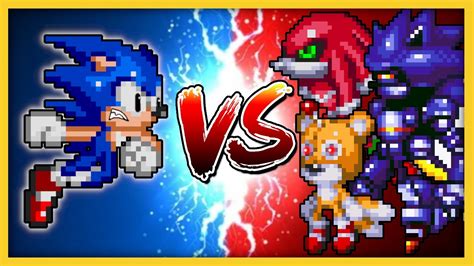 Smbz Team Mecha Sonic Vs Sonic In Sonic Mania Mod Preview Youtube