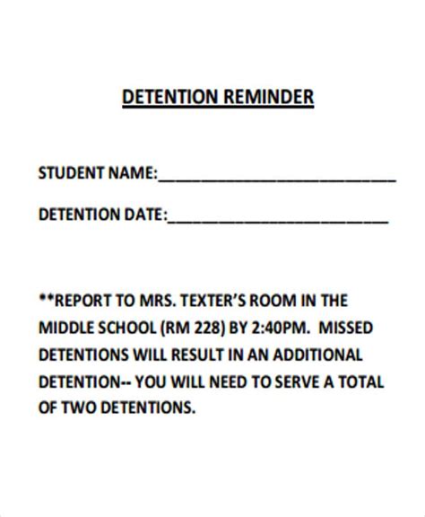 editable detention slip template