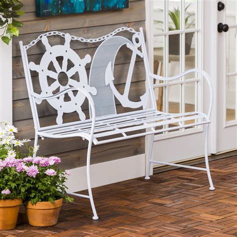 Breakwater Bay Howell Coastal Metal Garden Bench And Reviews Wayfair