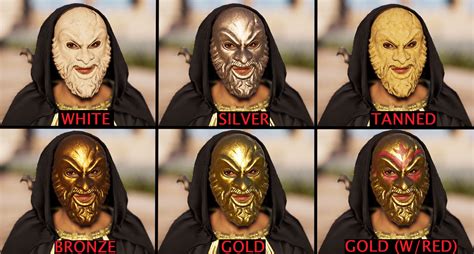 Different Colour Cult Mask At Assassin S Creed Odyssey Nexus Mods And