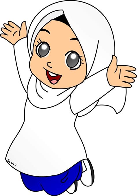 Detail Kartun Anak Sekolah Muslim Koleksi Nomer 11