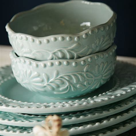 Check spelling or type a new query. 16-Piece Isabella Dinnerware Set in Blue Mist | pretty in ...