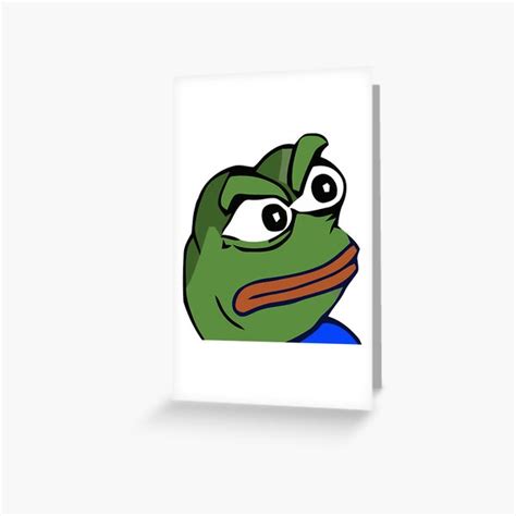Angry Pepe Greeting Cards Redbubble