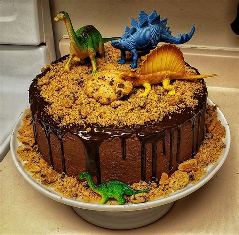 My Now Three Year Old Asked Me For A Dinosaur Cake With Chocolate