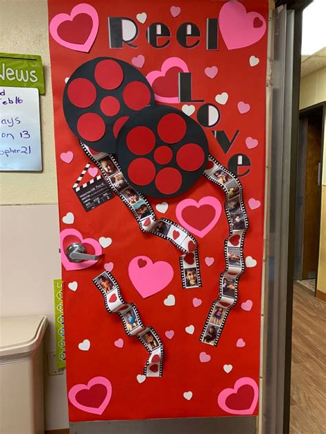Reel Love Classroom Door Decoration Valentines Door Decorations