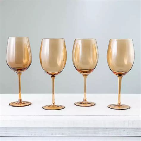 Amber Wine Glasses